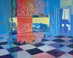 In My Mind by Toby Mulligan - Original Painting on Box Canvas sized 60x48 inches. Available from Whitewall Galleries